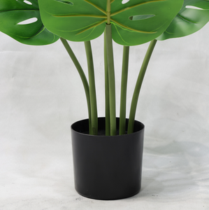 ต้นมอนสเตอร่าปลอมขนาดใหญ่เหมือนจริงสำหรับตกแต่งภายในและภายนอกอาคาร ขายส่ง - Product Image 2