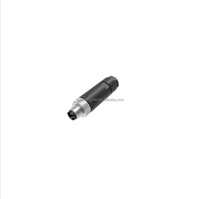 Connecteur adaptateur automobile personnalisé FAS 4 broches M8 codé PBT/GF en acier inoxydable 12V 5A IP68 étanche mâle/femelle en cuivre
