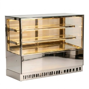Comptoir de présentation réfrigéré pour pâtisserie, vitrine réfrigérée, réfrigérateur sous comptoir pour boulangerie-café - Product Image 6