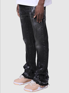 <span class=keywords><strong>Jeans</strong></span> da <span class=keywords><strong>Uomo</strong></span> Casual a <span class=keywords><strong>Vita</strong></span> Media, Gamba Dritta, Tinta Unita, Stile Europeo e Americano, Moda Streetwear, Elasticizzati, Tecnica Lavata, Tendenza Estiva - Product Image 5