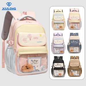Mochila Escolar Transparente con Múltiples Compartimentos, Ligera y Duradera, con Bolsillo Frontal, Estética, para Estudiantes, Mochila para Niñas - Product Image 1