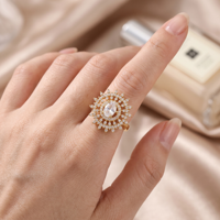 Bague OUGEPHELI VVS1 GRA en Moissanite Ovale, Testée au Diamant, en Argent S925, Motif Étoile et Tournesol, Collection Cluster