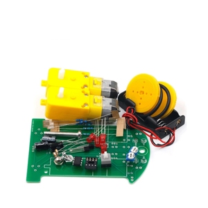 Jouet éducatif STEM OKYN3078, avion biplan à moteur électrique, modèle en bois à construire soi-même - Product Image 1