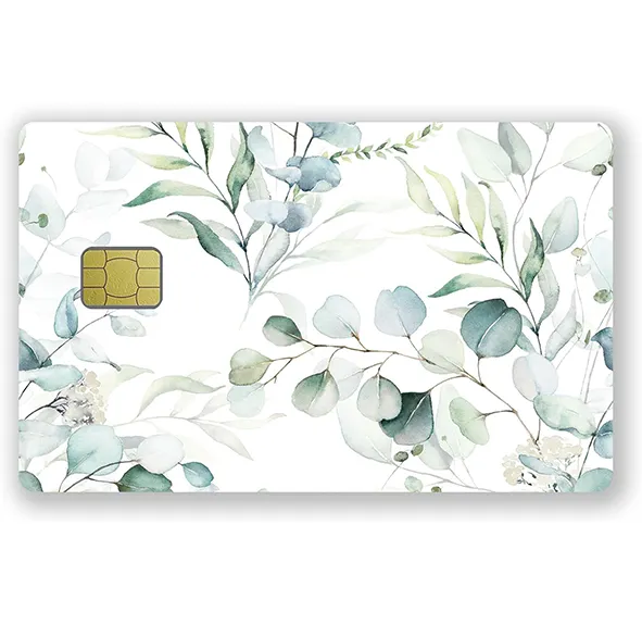 Etiqueta impermeável do cartão de crédito com estilo arbitrário Trippy Vinyl Sticker para o cartão do transporte do débito do crédito nenhuma bolha Slim