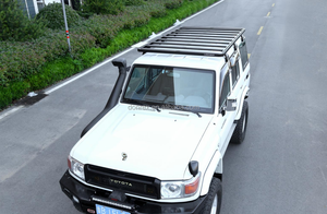 Rak Atap Aluminium Alloy 100kg untuk <span class=keywords><strong>Toyota</strong></span> & Jeep, Rak Atap Kargo Cocok untuk <span class=keywords><strong>Toyota</strong></span> Land Cruiser Prado <span class=keywords><strong>Hilux</strong></span> / Jeep Wrangler Gladiator - Product Image 2