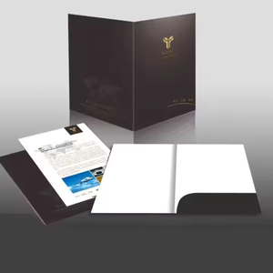 Dossiers A4 avec logo personnalisé Présentation du produit d'entreprise Profil d'entreprise 350GSM <span class=keywords><strong>Dossier</strong></span> papier - Product Image 3