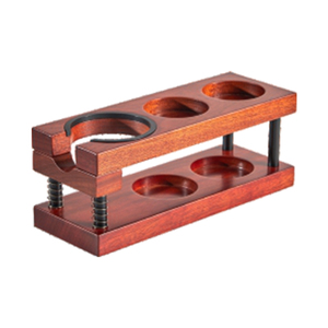Own Mold Snap-on Disassembly Eco-Friendly Classic Square Barista <b>Tools</b> Multifunction Solid Wood Coffee Tamping <b>Station</b> - Product Image 5