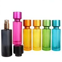 30ml Farbige Mattierte Glas-Parfümflasche mit Sprühkopf, Versiegelung und Formgebung, Ohne Duftstäbchen, Leere Papierbox-Verpackung, Ausländische Ausführung