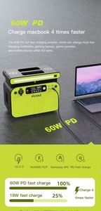 เต็นท์แคมป์ปิ้งกลางแจ้ง สถานีพลังงานแบตเตอรี่แบบพกพา 500W ช่องจ่ายไฟ AC คู่ สำหรับสำรองไฟ CPAP - Product Image 3