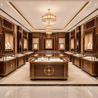 Vitrines et présentoirs de luxe sur mesure pour bijouteries, pour une aménagement complète de magasin