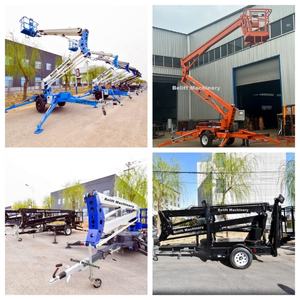 CE <span class=keywords><strong>Alquiler</strong></span> de Equipos 34 '50' 10m 14m 18m 22m AC Eléctrico Gas Diesel Remolcable Articulado Boom Man Lift con Jib - Product Image 2