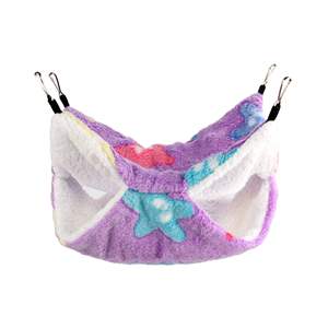 Hamaca de Felpa Suave de Algodón para Hámsteres y Casa para Mascotas en Jaula para Animales Pequeños como Cobayas y Hurones - Product Image 1