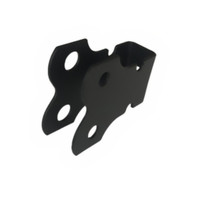 Service de fabrication de tôlerie de précision OEM ODM, support en acier estampé peint en noir