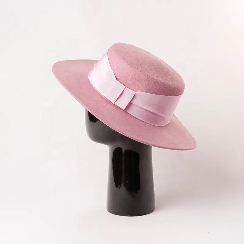 Nuovo cappello Fedora di lana 100% di moda invernale cappello in feltro per ragazza donna