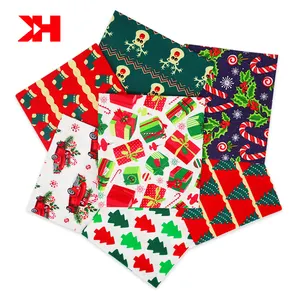 Kahn quality Christmas theme fabric fat quarter 100% cotton fabric precut bundles 6 pieces