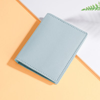 Vente en gros usine : Étui de voyage multifonction en cuir PU personnalisable, vierge, à personnaliser soi-même, pour cartes de visite et passeport, avec blocage RFID