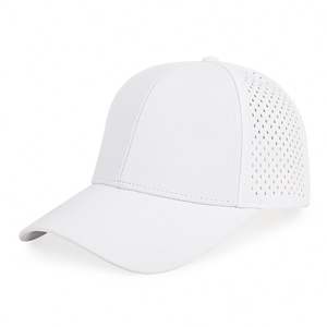 Gorra de Béisbol de Secado Rápido, 100% Poliéster, 6 Paneles, Diseño Perforado Deportivo Unisex, Parte Superior Suave, Protección Solar, Transpirable - Product Image 2