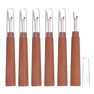 Outil de couture multifonction DIY, manche en plastique couleur bois, coupe-fil, découseur pour accessoires de couture - Product Image 4