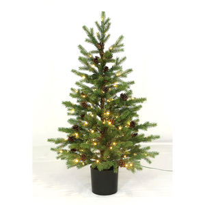Arbre topiaire en pin de cèdre artificiel écologique de haute qualité en plein air simulé plante en pot de noël Faux <span class=keywords><strong>arbuste</strong></span> pour la maison jardin - Product Image 2