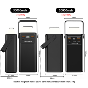 Chargeur portable 30000mAh PD 22.5W à charge rapide, <span class=keywords><strong>batterie</strong></span> <span class=keywords><strong>externe</strong></span>, bloc d'alimentation LED pour <span class=keywords><strong>iPhone</strong></span> 16 15 14 <span class=keywords><strong>13</strong></span> 12 PowerBanks - Product Image 2