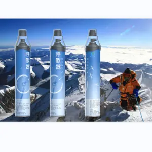 Portable 99.5% pure oxygen medical oxygen can for high altitude sport and outdoor