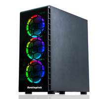 If — boîtier pour ordinateur fixe gamer, tour de Pc avec 6 ventilateurs Rgb, compatible avec carte mère Atx, accessoire neuf à la mode