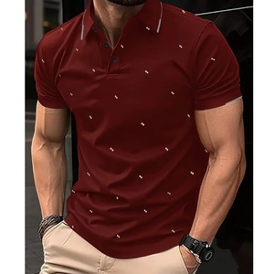 Polo de golf pour homme à manches courtes, séchage rapide, coupe classique, col à double bordure - Product Image 4