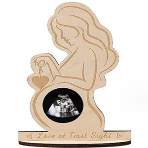 Support de Présentation pour Photo d'Échographie et Panneau d'Annonce de Naissance Bébé, Porte-Objets Souvenirs Nouveau-né pour Baptême et Décoration de Fête d'<span class=keywords><strong>Anniversaire</strong></span> - Product Image 2