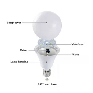 DOB LED電球AC85-265v 6500K SMD 2835 b22 e27 e14 22w