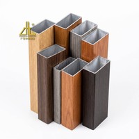 Profils d'extrusion en aluminium à grain de bois personnalisés, usine OEM pour projets d'ingénierie architecturale