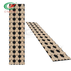 Décoration personnalisée Allotype latte <span class=keywords><strong>de</strong></span> <span class=keywords><strong>bois</strong></span> panneau acoustique en chêne panneau mural en <span class=keywords><strong>bois</strong></span> panneaux muraux insonorisés pour la maison - Product Image 4