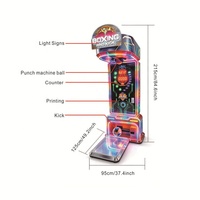 Machine de jeu d'arcade multifonctionnelle LED colorée avec affichage numérique du score, idéale pour les centres de divertissement