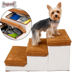 Escaleras para perros, cómodas, de franela suave, estilo moderno y sencillo, escalones para perros, rampa plegable para perros - Product Image 2