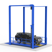 Nouvel Ascenseur Vertical à Quatre Poteaux sur Mesure, Fabriqué en Chine, à Prix Abordable, pour Voitures, Capacité de Charge de 3 Tonnes, Idéal pour les Hôtels