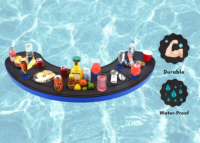 Plateau de table de bar flottant porte-boisson de barman pour flotteur de piscine ou de plage