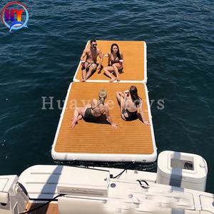 Muelle de plataforma <span class=keywords><strong>flotante</strong></span> inflable DWF de buena calidad de fábrica con <span class=keywords><strong>escalera</strong></span> dura para pesca plataforma de agua de ocio con <span class=keywords><strong>precio</strong></span> barato - Product Image 4