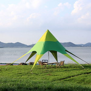 <b>Large</b> Outdoor Camping Base Grassland Sun Protection Cloudtop Shelter Waterproof Polyester Folding Exhibition Spider Beach Shade - Product Image 5
