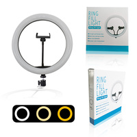 Anneau Lumineux LED RGB en Forme de Cœur de 6, 8, 10, 11, 12, 13, 14, 16, 18, 21 Pouces, Lampe de Maquillage Selfie avec Trépied
