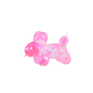 Juguete antiestrés de malta de perro globo de dibujos animados con purpurina grande, juguete de TPE de rebote lento para regalo - Product Image 5
