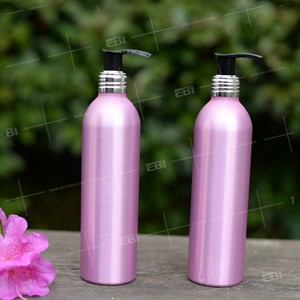 200ml 500ml moda lujo nuevo diseño mate aluminio brillante recargable cuidado de la piel champú loción bomba dispensadora botellas - Product Image 5