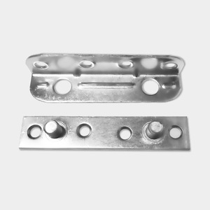 Accessoires de lit, supports d'angle 110 mm en fer plaqué, connecteur durable pour meubles de bureau - Product Image 2