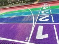 Revêtement de sol de piste de course en plastique polyuréthane, caoutchouc EPDM super élastique flexible imperméable