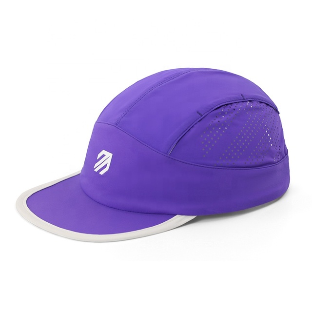 Dry Fit Running Sport Cap Custom logo Sport Fit Runner Hats With Custom logo Unstructured 5 Panel Mesh Snapback Hat Cap