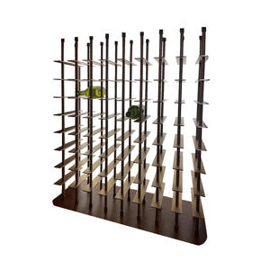 Support de bouteilles de vin décoratif assemblé - Porte-bouteilles en alliage d'aluminium - Product Image 1