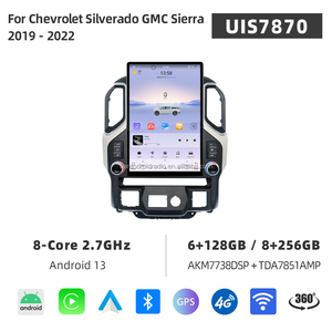 วิทยุติดรถยนต์ระบบ Android 13 ขนาด 15.6 นิ้ว รุ่น 7870 รองรับ Carplay กล้อง 360 องศา พร้อมระบบ GPS และเครื่องเล่นวิดีโอ สำหรับรถยนต์ Chevrolet Silverado GMC Sierra ปี 2019 - <span class=keywords><strong>2022</strong></span> - Product Image 3