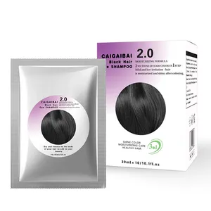 Reine pflanzennahrende feuchtigkeitsspendende Formel Salon Heimgebrauch nachhaltige nicht-allergene Haarfarbcreme 13-Farben-Naturhaarfarbstoffbeutel