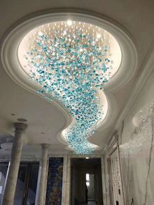 מלון יוקרה אישית וילה הנדסת פרויקט מודרני זכוכית מנופחת אבן נברשת - Product Image 3