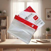 Protector de Hojas para Documentos de Alta Calidad, Impermeable, Superficie Mate, Color Transparente, 60 Micras, Tamaño A4, 11 Orificios