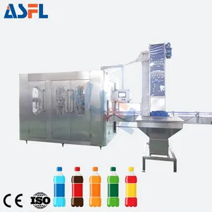 Máquina automática de llenado de carbonato de bebidas pequeñas de 6000BPH, máquina de llenado de refrescos carbonatados