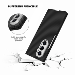Cover per cellulare viola carbone sottile magnetica antiurto dal <span class=keywords><strong>design</strong></span> business per Samsung Galaxy Z Fold 7 - Product Image 5